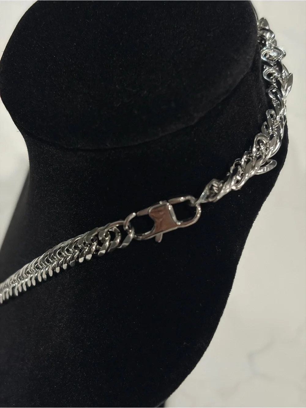 Silver Plated Cuban Link Necklace — 4mm